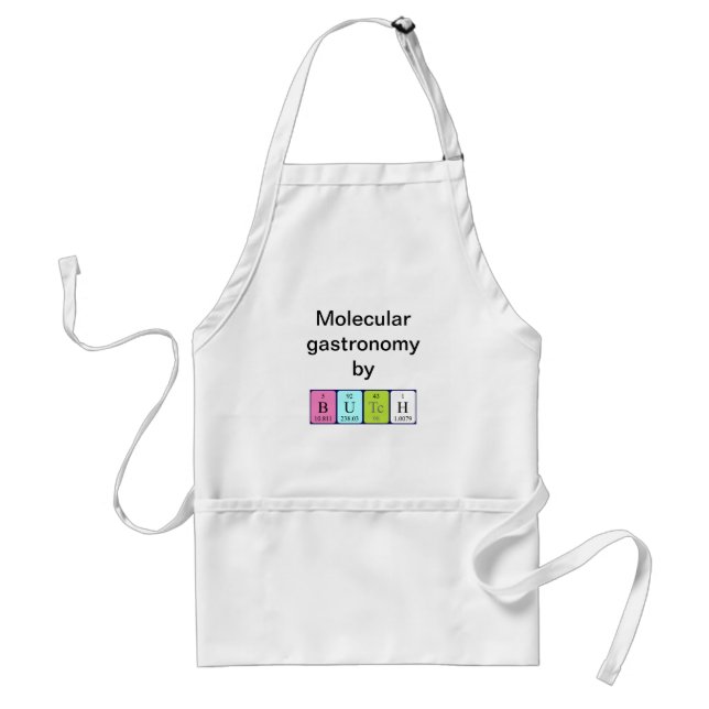 Butch periodic table name apron (Front)