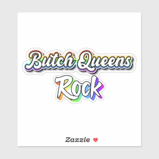 Butch Queens rock Sticker (Sheet)