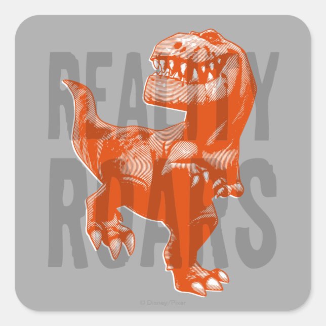Butch Reality Roars Square Sticker (Front)