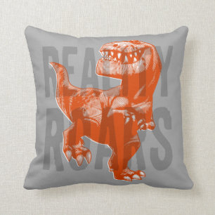 Butch Reality Roars Throw Pillow