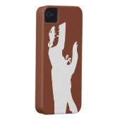 Butch Silhouette Case-Mate iPhone Case (Back/Right)