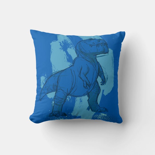Butch Sketch Throw Pillow (Front)