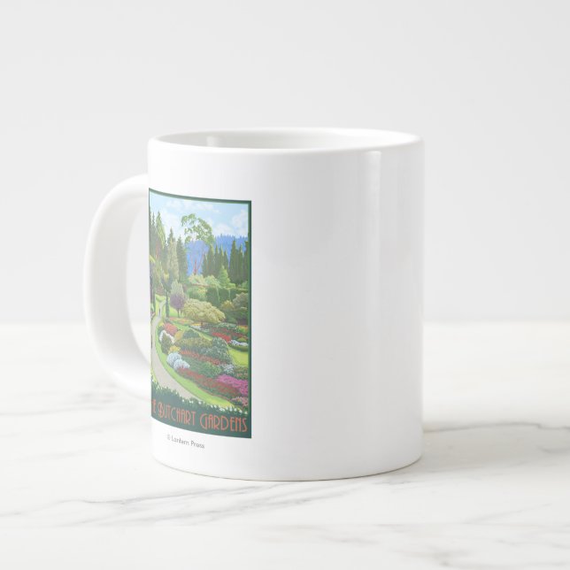Butchart Gardens - Brentwood Bay Giant Coffee Mug (Front Left)