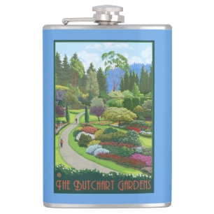 Butchart Gardens - Brentwood Bay Hip Flask