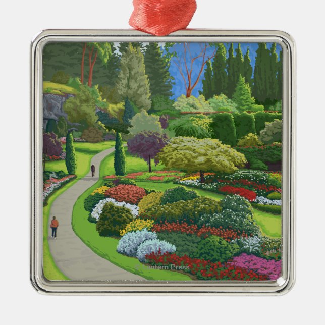 Butchart Gardens - Brentwood Bay Metal Ornament (Front)