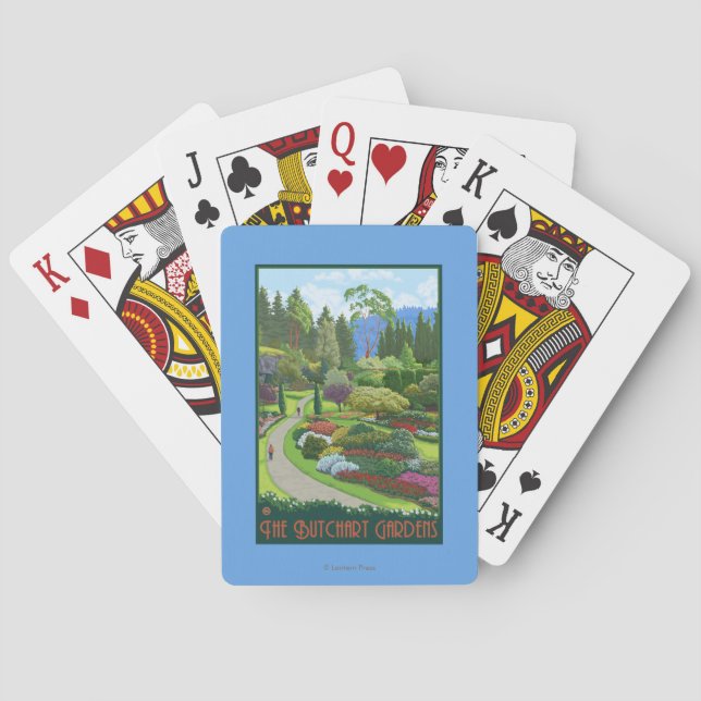 Butchart Gardens - Brentwood Bay Poker Cards (Back)