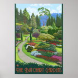 Butchart Gardens - Brentwood Bay Poster at Zazzle
