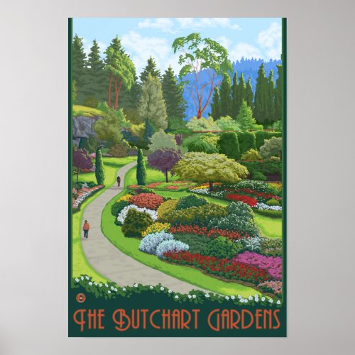 Butchart Gardens _ Brentwood Bay Poster