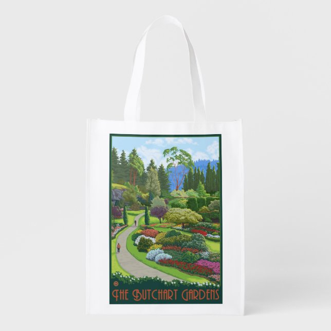 Butchart Gardens - Brentwood Bay Reusable Grocery Bag (Front)