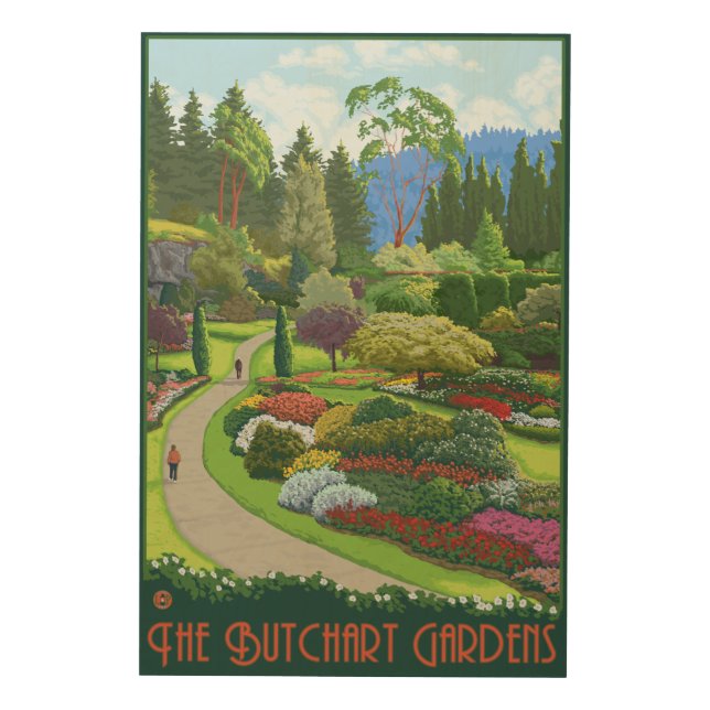 Butchart Gardens - Brentwood Bay Wood Wall Decor (Front)