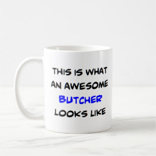 butcher, awesome coffee mug