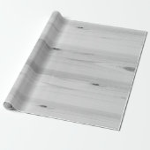 Butcher Block - Gray Wood Wrapping Paper (Unrolled)