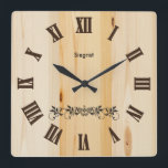 Butcher Block Wood Style Clock | Zazzle<br><div class="desc">Faux Wood - Butcher Block Wall Clock. Makes the perfect gift for your home, friends or family ready for you to personalize. ✔Note: Not all template areas need changed. 📌If you need further customization, please click the "Click to Customize further" or "Customize or Edit Design"button and use our design tool...</div>