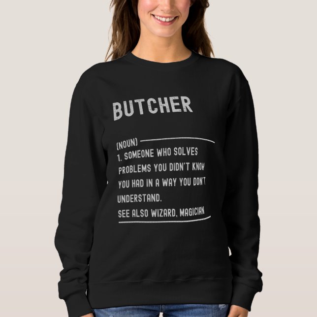 Butcher Definition Shirts Funny Job Title (Front)