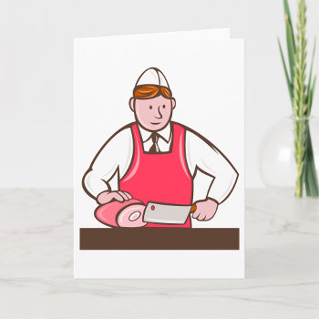 Butcher Greeting Cards by spudcreative at Zazzle