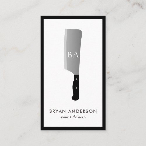 Butcher Knife Business Card