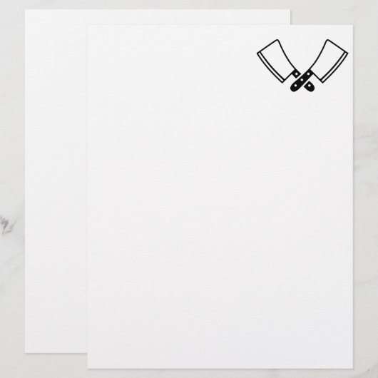 Butcher knives cleaver (Front/Back)