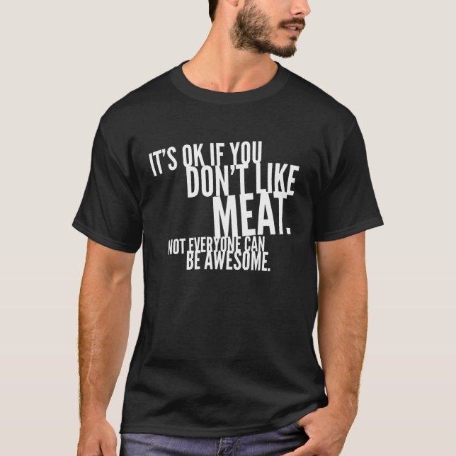 Butcher Meat Fan Barbecue T-Shirt (Front)