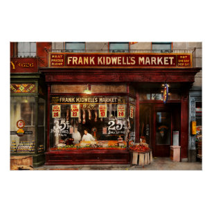 Butcher - Meat priced right 1916 Poster