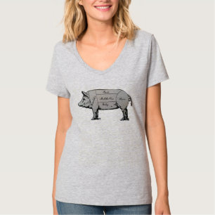 Butcher Pig Diagram T-Shirt