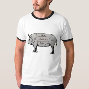 Butcher Pig Diagram T-Shirt