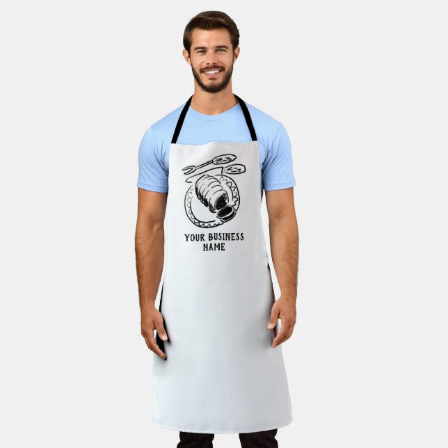 Butcher's Apron with Joint of Meat Image (Worn)