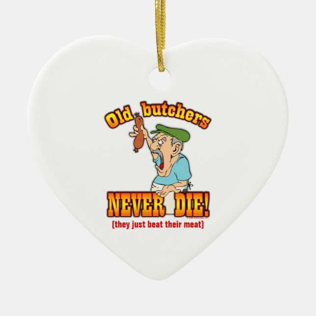 Butchers Ceramic Ornament (Front)