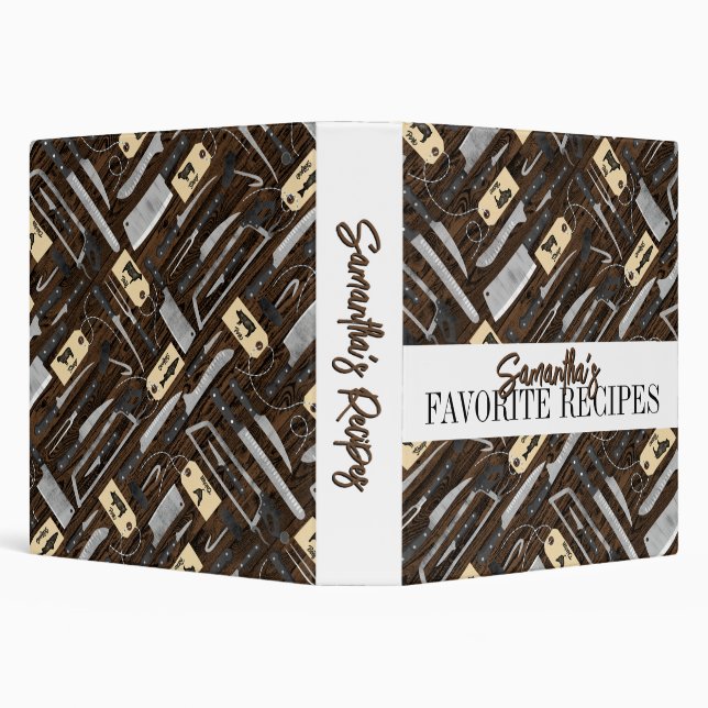 Butchers Knives 3 Ring Binder (Background)