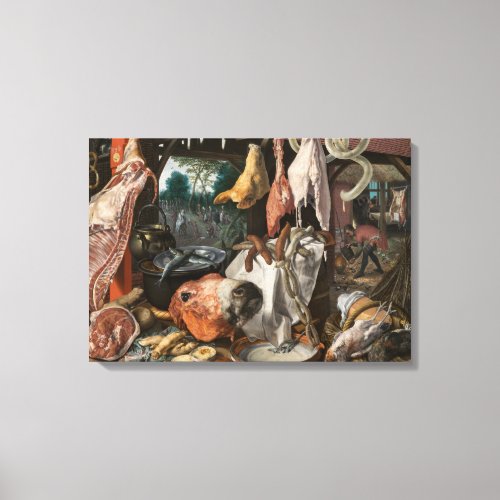 Butchers Stall by Pieter Aertsen Canvas Print