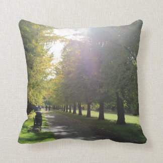 Bute Park - Autumn Trees Throw Pillow