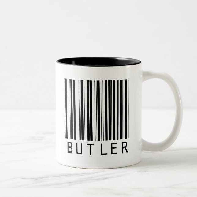 Butler Bar Code Two-Tone Coffee Mug (Right)