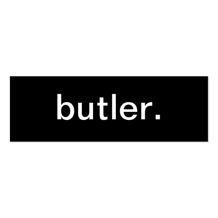 Butler Business Card