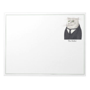 BUTLER CAT 11x8.5 Notepad