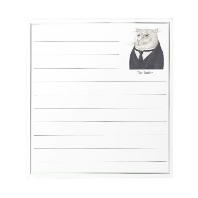 BUTLER CAT 5.5x6 Notepad + Lines (Front)