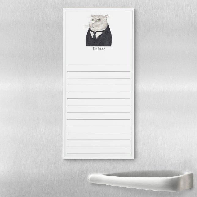 BUTLER CAT Magnetic Notepad + Lines (In Situ)