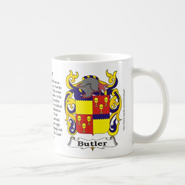 Butler Family Coat of Arms Mug (Right)