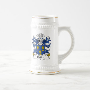 Butler Family Crest Beer Stein