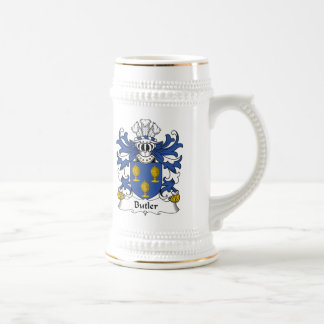 Butler Family Crest Beer Stein