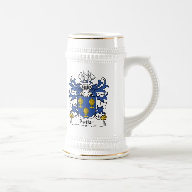 Butler Family Crest Beer Stein (Right)