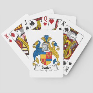 Butler Family Crest Poker Cards
