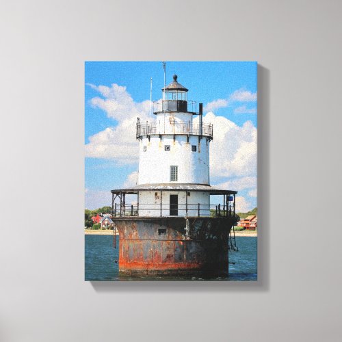 Butler Flats Lighthouse MA Wrapped Canvas