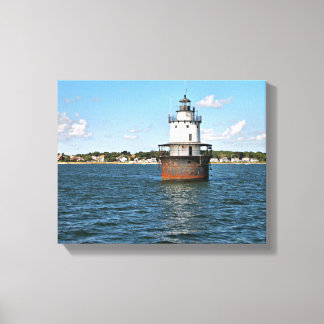 Butler Flats Lighthouse, MA Wrapped Canvas Print