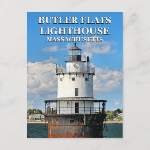 Butler Flats Lighthouse, Massachusetts Postcard