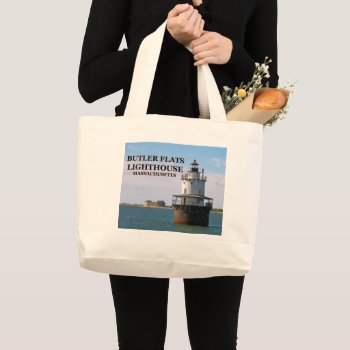 Butler Flats Lighthouse  Massachusetts Tote Bag by LighthouseGuy at Zazzle
