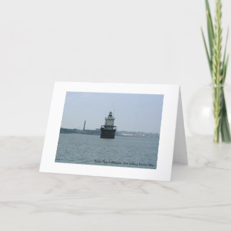 Butler Flats Lighthouse, New Bedford Greeting Card