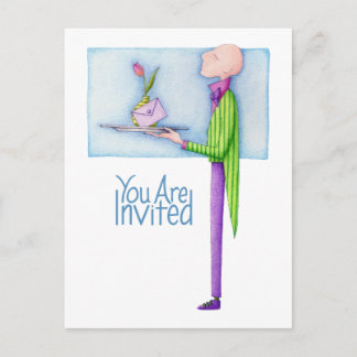 Butler Invitation Postcard