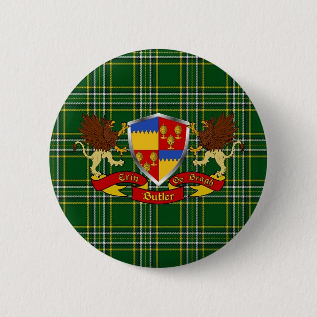 Butler Irish Coat of Arms Buttons (Front)