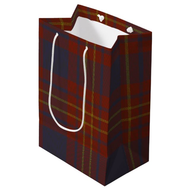 Butler Tartan Medium Gift Bag (Front Angled)