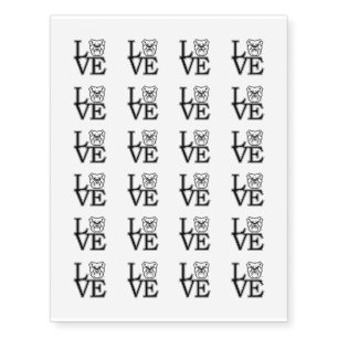 Butler University Love Temporary Tattoos