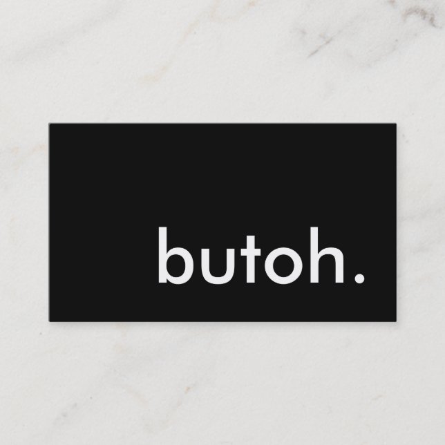butoh. business card (Front)